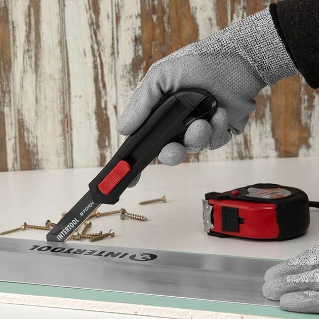 Сегментный нож 18мм Storm INTERTOOL HT-0514, фото , изображение 10 | SNABZHENIE.com.ua