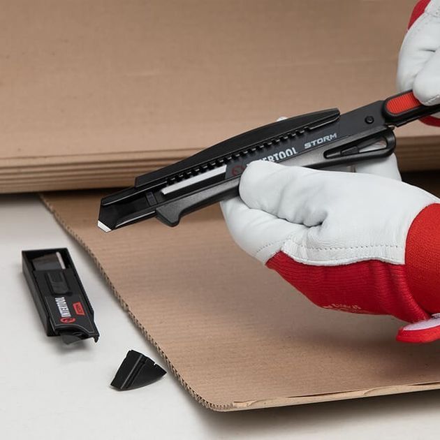 Комплект лезвий сегментних 18 мм, 7 сегментів, сталь SK2H, 10 шт/уп., Storm INTERTOOL HT-0565, фото , зображення 8 | SNABZHENIE.com.ua Комплект лезвий сегментних 18 мм, 7 сегментів, сталь SK2H, 10 шт/уп., Storm INTERTOOL HT-0565, фото , зображення 8 | SNABZHENIE.com.ua