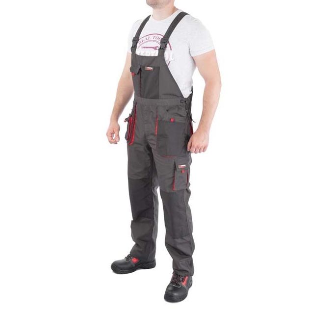 Полукомбинезон рабочий INTERTOOL SP-3026, 80% п/э, 20% хл, XXL, фото  | SNABZHENIE.com.ua
