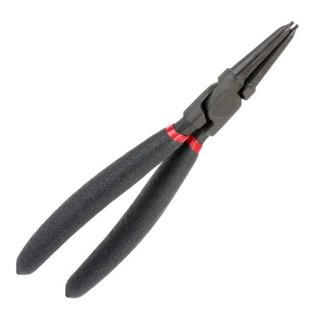 Щипці для зняття та встановлення стопорних кілець 180мм, прямі на сжим, 40CrV, фосфатовані. INTERTOOL HT-7016, фото , зображення 3 | SNABZHENIE.com.ua