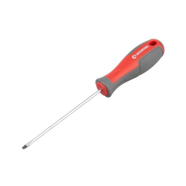 Отвертка шлицевая SL3.0*100 мм, CR-V INTERTOOL VT-3302, фото  | SNABZHENIE.com.ua