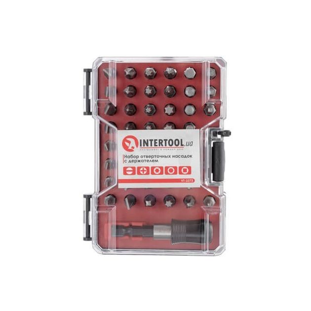 Набор отверточных насадок INTERTOOL VT-3373, 45 ед., фото , изображение 5 | SNABZHENIE.com.ua