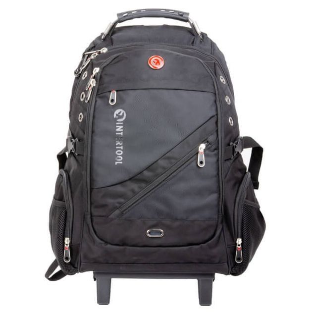 Рюкзак дорожній, 3 відділення, 30 л, на колесах з телескопічною ручкою INTERTOOL BX-9024, фото , зображення 2 | SNABZHENIE.com.ua Рюкзак дорожній, 3 відділення, 30 л, на колесах з телескопічною ручкою INTERTOOL BX-9024, фото , зображення 2 | SNABZHENIE.com.ua