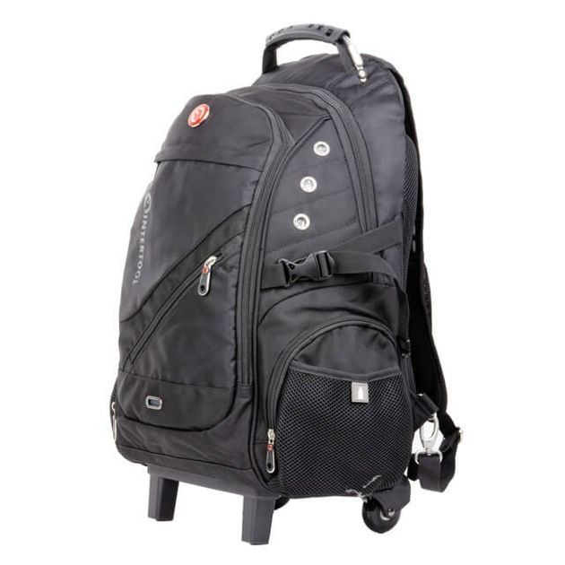 Рюкзак дорожній, 3 відділення, 30 л, на колесах з телескопічною ручкою INTERTOOL BX-9024, фото , зображення 3 | SNABZHENIE.com.ua Рюкзак дорожній, 3 відділення, 30 л, на колесах з телескопічною ручкою INTERTOOL BX-9024, фото , зображення 3 | SNABZHENIE.com.ua