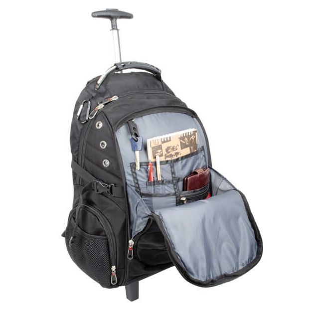 Рюкзак дорожній, 3 відділення, 30 л, на колесах з телескопічною ручкою INTERTOOL BX-9024, фото , зображення 8 | SNABZHENIE.com.ua Рюкзак дорожній, 3 відділення, 30 л, на колесах з телескопічною ручкою INTERTOOL BX-9024, фото , зображення 8 | SNABZHENIE.com.ua