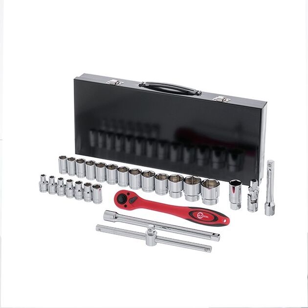 Профессиональный инструмент 1/2", 26 ед. (гол. 8-32 мм) INTERTOOL ET-6027, фото , изображение 3 | SNABZHENIE.com.ua