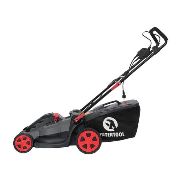 Газонокосилка електрична INTERTOOL DT-2265, 1800 Вт, 230 В, 3200 об/хв, ширина захвату 400 мм, висота срезу 25-75 мм, контейнер 40 літрів., фото , зображення 2 | SNABZHENIE.com.ua Газонокосилка електрична INTERTOOL DT-2265, 1800 Вт, 230 В, 3200 об/хв, ширина захвату 400 мм, висота срезу 25-75 мм, контейнер 40 літрів., фото , зображення 2 | SNABZHENIE.com.ua