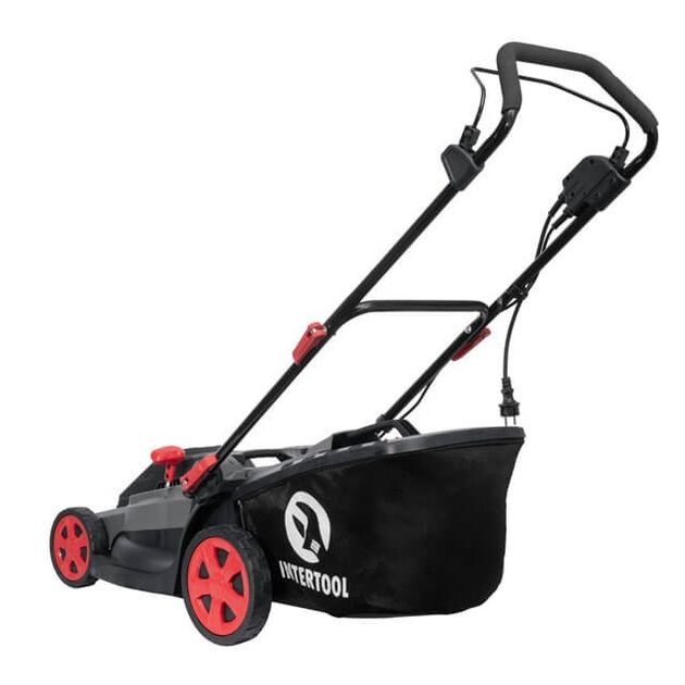 Газонокосилка електрична INTERTOOL DT-2265, 1800 Вт, 230 В, 3200 об/хв, ширина захвату 400 мм, висота срезу 25-75 мм, контейнер 40 літрів., фото , зображення 3 | SNABZHENIE.com.ua Газонокосилка електрична INTERTOOL DT-2265, 1800 Вт, 230 В, 3200 об/хв, ширина захвату 400 мм, висота срезу 25-75 мм, контейнер 40 літрів., фото , зображення 3 | SNABZHENIE.com.ua