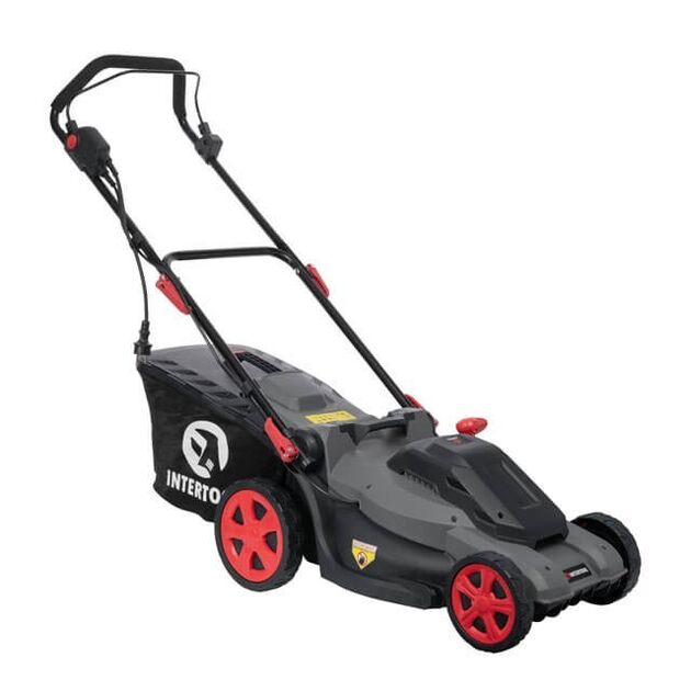 Газонокосилка електрична INTERTOOL DT-2265, 1800 Вт, 230 В, 3200 об/хв, ширина захвату 400 мм, висота срезу 25-75 мм, контейнер 40 літрів., фото , зображення 4 | SNABZHENIE.com.ua Газонокосилка електрична INTERTOOL DT-2265, 1800 Вт, 230 В, 3200 об/хв, ширина захвату 400 мм, висота срезу 25-75 мм, контейнер 40 літрів., фото , зображення 4 | SNABZHENIE.com.ua