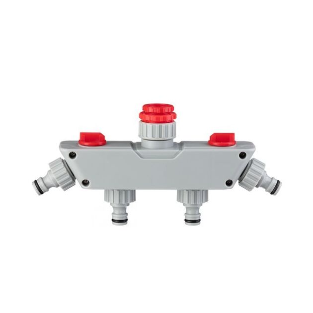 Розподільник 4-х канальний з регулюванням кожного каналу INTERTOOL GE-2004, фото , зображення 5 | SNABZHENIE.com.ua