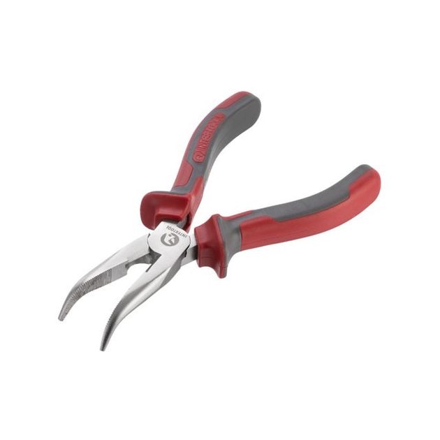 Щипцы удлиненные изогнутые 160 мм ПРОФ. INTERTOOL HT-0131, фото  | SNABZHENIE.com.ua