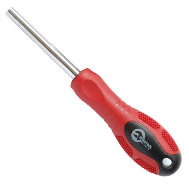 Магнитная отвертка 1/4 с шестигранным хвостовиком INTERTOOL HT-0401, фото  | SNABZHENIE.com.ua