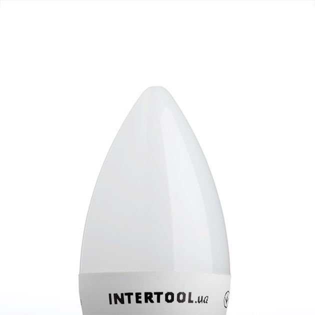 Лампа світлодіодна LED C37, E14, 5 Вт, 4000 K, INTERTOOL LL-0152, фото , зображення 3 | SNABZHENIE.com.ua Лампа світлодіодна LED C37, E14, 5 Вт, 4000 K, INTERTOOL LL-0152, фото , зображення 3 | SNABZHENIE.com.ua