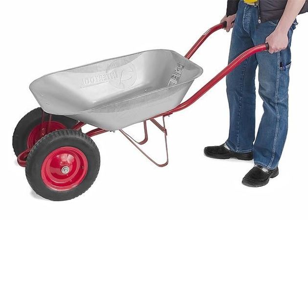 Садовая тачка INTERTOOL WB-0823, 85 л, 150 кг, 2 пневмоколеса, фото , изображение 2 | SNABZHENIE.com.ua Садовая тачка INTERTOOL WB-0823, 85 л, 150 кг, 2 пневмоколеса, фото , изображение 2 | SNABZHENIE.com.ua