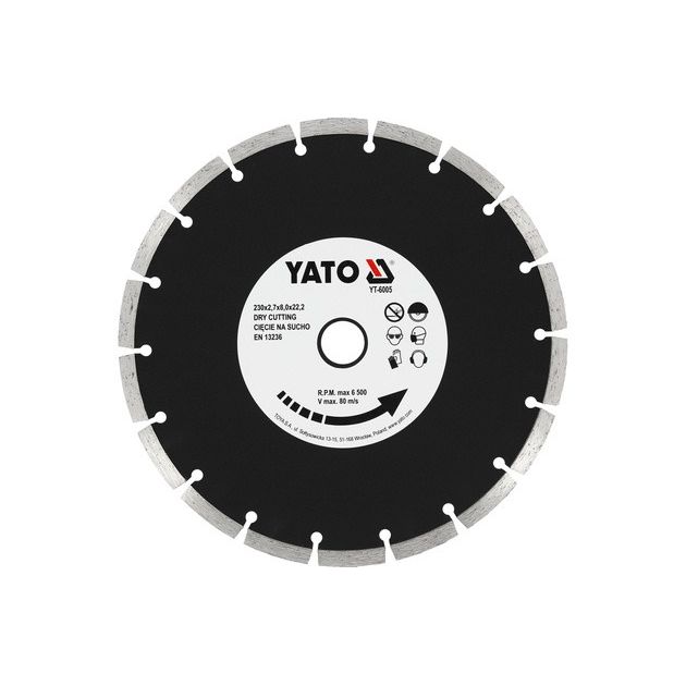 Диск алмазный отрезной SEGMENT 230x2,7x22,2 мм YATO (YT-6005), фото  | SNABZHENIE.com.ua
