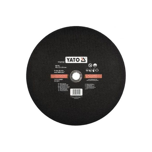 Отрезной диск по металлу YATO 355x25,4 мм, 3,2 мм (YT-61132), фото  | SNABZHENIE.com.ua