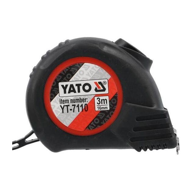 Рулетка YATO 3 м с магнитным наконечником, 16 мм, нейлоновое покрытие, фото  | SNABZHENIE.com.ua
