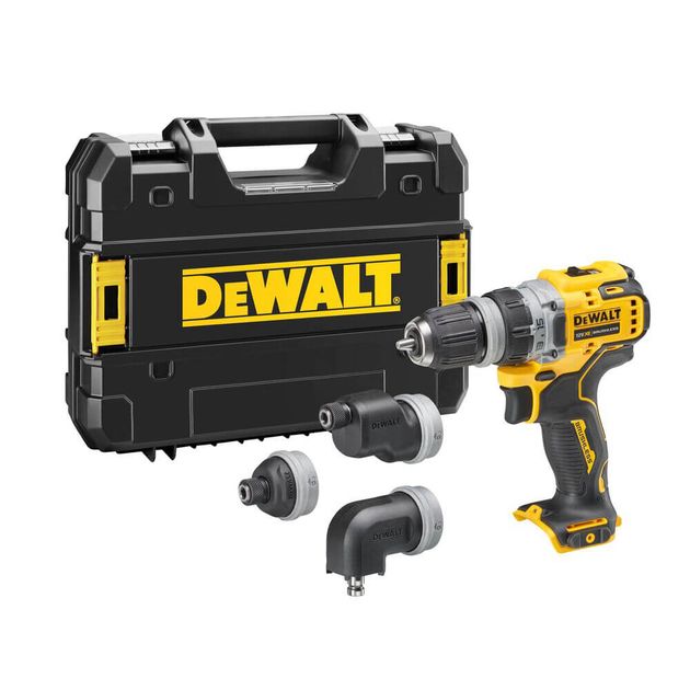 Дрель-шуруповерт акумуляторна безщіткова зі змінними насадками DeWALT DCD703NT, фото  | SNABZHENIE.com.ua