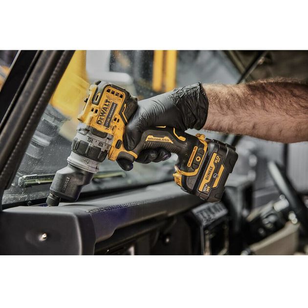 Дрель-шуруповерт акумуляторна безщіткова зі змінними насадками DeWALT DCD703NT, фото , зображення 2 | SNABZHENIE.com.ua Дрель-шуруповерт акумуляторна безщіткова зі змінними насадками DeWALT DCD703NT, фото , зображення 2 | SNABZHENIE.com.ua