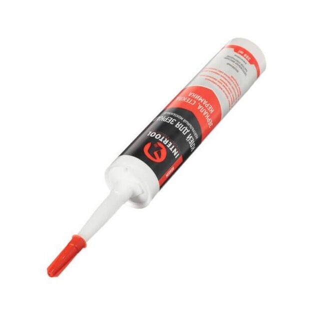 Клей монтажний для дзеркал і стекол, прозорий 300мл/320г INTERTOOL FS-3150, фото , зображення 2 | SNABZHENIE.com.ua Клей монтажний для дзеркал і стекол, прозорий 300мл/320г INTERTOOL FS-3150, фото , зображення 2 | SNABZHENIE.com.ua