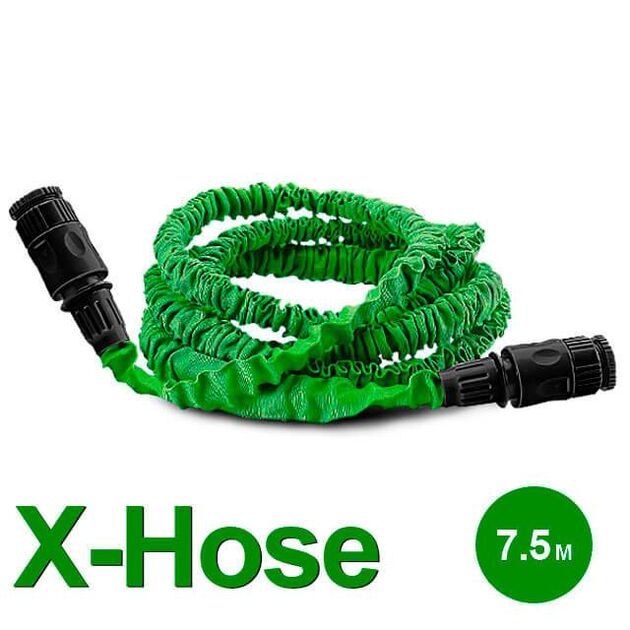 Поливочный шланг X-Hose 7,5 м INTERTOOL GE-4005, фото , изображение 2 | SNABZHENIE.com.ua