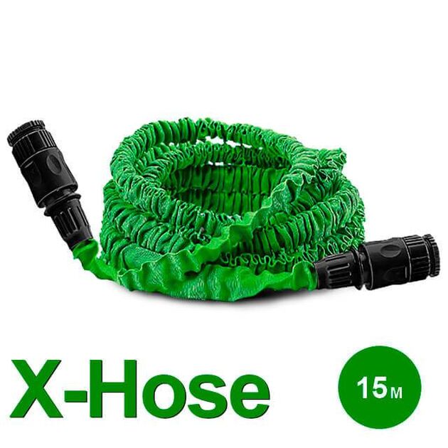 Шланг поливочный INTERTOOL X-Hose 15 м GE-4006, фото , изображение 2 | SNABZHENIE.com.ua