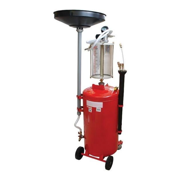 Вакуумная установка для слива масла с предкамерой, 90 л INTERTOOL GT2100, фото  | SNABZHENIE.com.ua