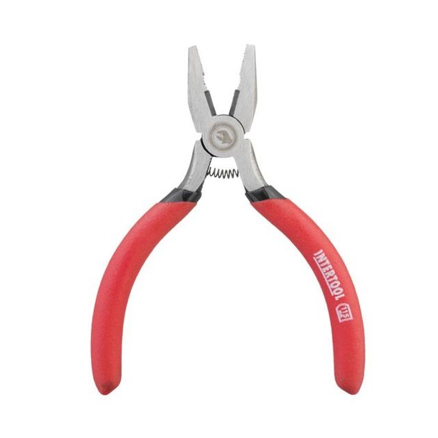 Плоскогубці з ізольованими ручками 115 мм INTERTOOL HT-0110, фото , зображення 2 | SNABZHENIE.com.ua Плоскогубці з ізольованими ручками 115 мм INTERTOOL HT-0110, фото , зображення 2 | SNABZHENIE.com.ua