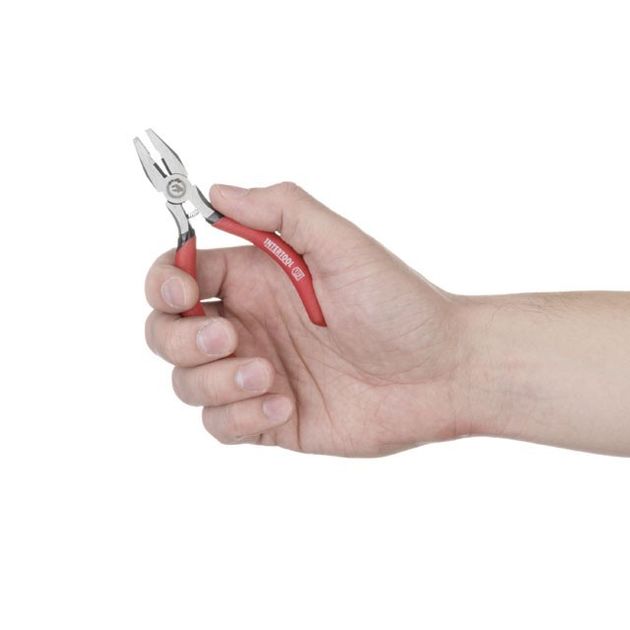 Плоскогубці з ізольованими ручками 115 мм INTERTOOL HT-0110, фото , зображення 5 | SNABZHENIE.com.ua Плоскогубці з ізольованими ручками 115 мм INTERTOOL HT-0110, фото , зображення 5 | SNABZHENIE.com.ua