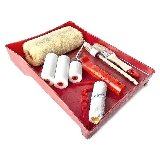 Набір малярний 10 предметів INTERTOOL KT-3010, фото , зображення 2 | SNABZHENIE.com.ua Набір малярний 10 предметів INTERTOOL KT-3010, фото , зображення 2 | SNABZHENIE.com.ua