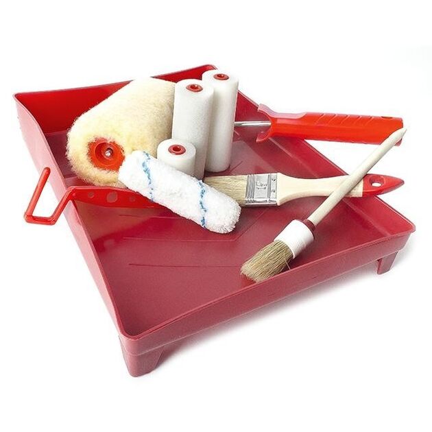 Набір малярний 10 предметів INTERTOOL KT-3010, фото , зображення 3 | SNABZHENIE.com.ua Набір малярний 10 предметів INTERTOOL KT-3010, фото , зображення 3 | SNABZHENIE.com.ua