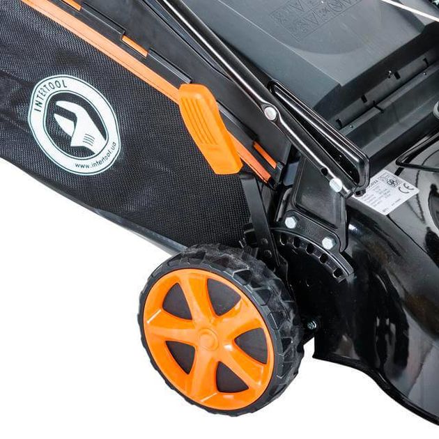 Газонокосилка бензинова 4.9HP, 3.6кВт, ширина срезу 508мм, самоходна, функція мульчування INTERTOOL LM-6050, фото , зображення 8 | SNABZHENIE.com.ua Газонокосилка бензинова 4.9HP, 3.6кВт, ширина срезу 508мм, самоходна, функція мульчування INTERTOOL LM-6050, фото , зображення 8 | SNABZHENIE.com.ua