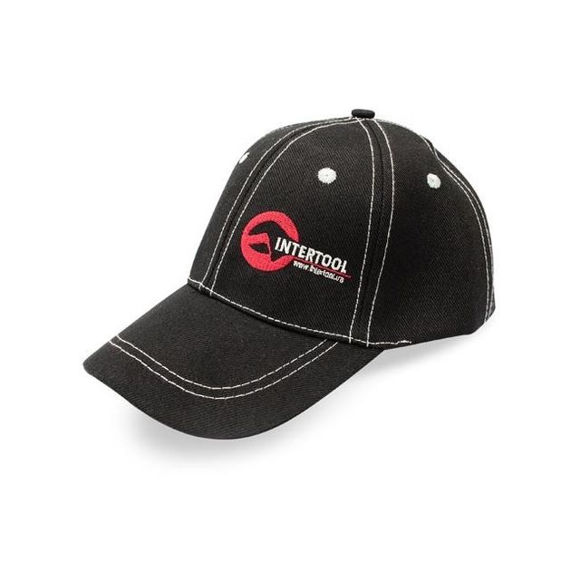 Бейсболка черная INTERTOOL PR-0100, фото  | SNABZHENIE.com.ua