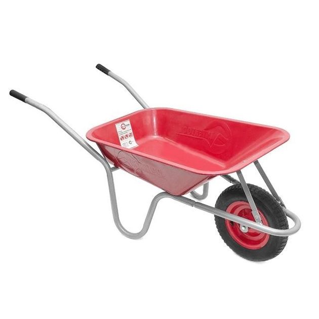 Садово-строительная тачка, 65 л, 130 кг, 1 пневмоколесо 14" INTERTOOL WB-0613, фото  | SNABZHENIE.com.ua
