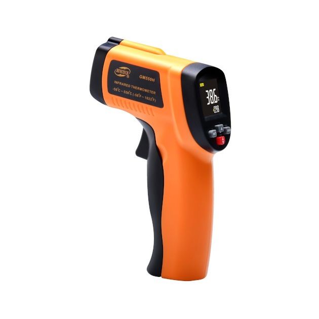 Бесконтактный инфракрасный термометр BENETECH GM550H -50-550°C 12:1, фото  | SNABZHENIE.com.ua