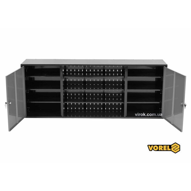 Шафа настінна для майстерні VOREL : 1580 х 265 х 630 мм, з лакованої бляхи t= 0.8-1 мм [1], фото  | SNABZHENIE.com.ua