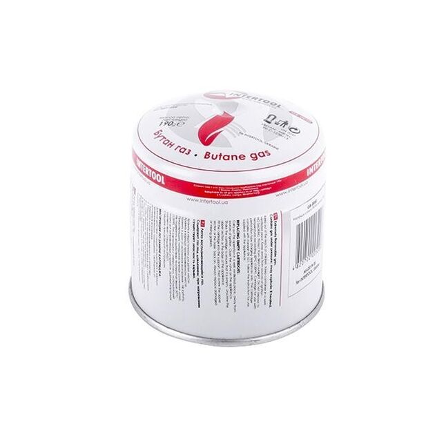 Картридж сменный газовый бутан 190 г INTERTOOL GB-0050, фото , изображение 3 | SNABZHENIE.com.ua Картридж сменный газовый бутан 190 г INTERTOOL GB-0050, фото , изображение 3 | SNABZHENIE.com.ua