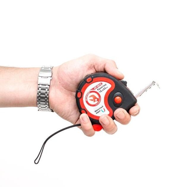 Рулетка INTERTOOL MT-0610 10 м x 25 мм с металлическим полотном, фото , изображение 2 | SNABZHENIE.com.ua Рулетка INTERTOOL MT-0610 10 м x 25 мм с металлическим полотном, фото , изображение 2 | SNABZHENIE.com.ua