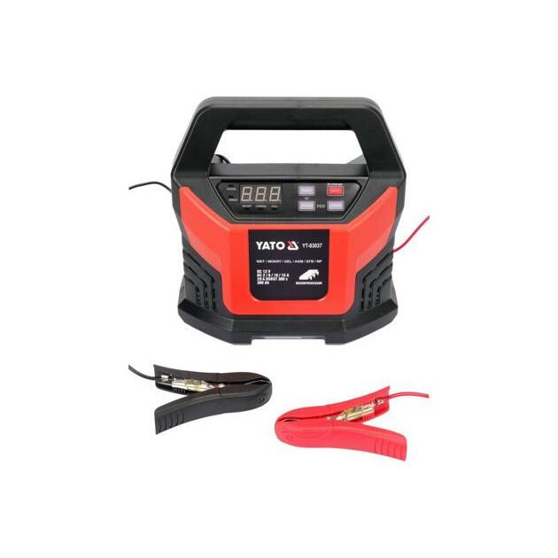 Зарядное устройство с LCD-дисплеем 230В для аккумуляторов 12V, 2-15А, фото  | SNABZHENIE.com.ua