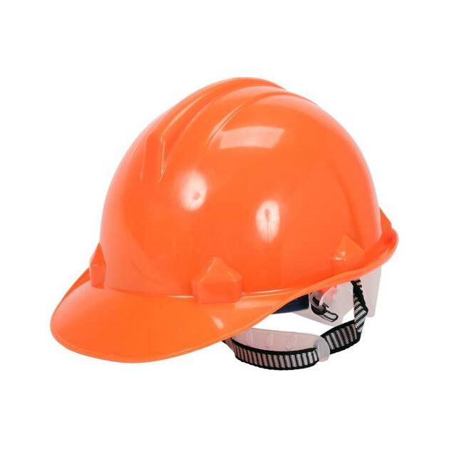 Каска для захисту голови VOREL оранжева з матеріалу HDPE, фото  | SNABZHENIE.com.ua