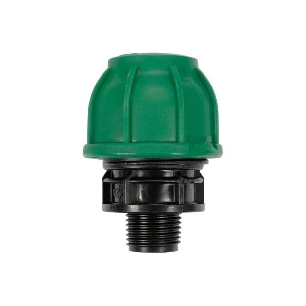 Муфта пластиковая для труб 25 мм с наружной резьбой 1/2" FLO, фото  | SNABZHENIE.com.ua