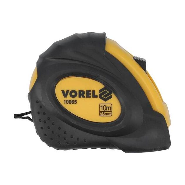 Рулетка VOREL 10 м, 25 мм, 2 фиксатора, фото  | SNABZHENIE.com.ua