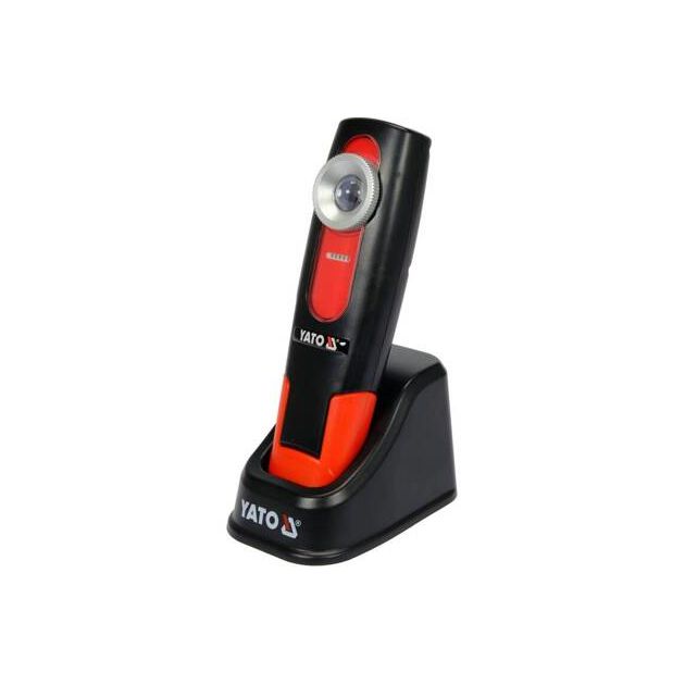 Переносной диодный фонарь YATO; Li-Ion аккумулятор 3,7 В 2600 mAH, 5 Вт, фото  | SNABZHENIE.com.ua