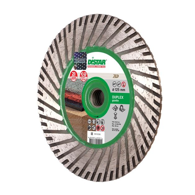 Алмазный отрезной круг DISTAR Turbo Duplex 125 x 2,8 x 8/25 x 22,23/M14F, фото , изображение 2 | SNABZHENIE.com.ua Алмазный отрезной круг DISTAR Turbo Duplex 125 x 2,8 x 8/25 x 22,23/M14F, фото , изображение 2 | SNABZHENIE.com.ua