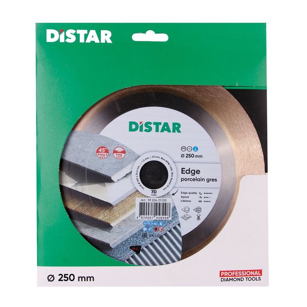 Круг алмазний відрізний DISTAR 1A1R 250 x 1,4 x 25 x 25,4 Edge (11120421019), фото , зображення 2 | SNABZHENIE.com.ua Круг алмазний відрізний DISTAR 1A1R 250 x 1,4 x 25 x 25,4 Edge (11120421019), фото , зображення 2 | SNABZHENIE.com.ua