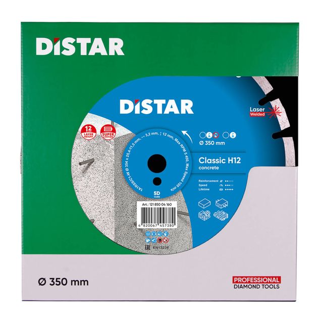 Диск алмазний DISTAR Classic H12 354 x 3,2/2,2 x 25,4 (12185004160), фото , зображення 3 | SNABZHENIE.com.ua Диск алмазний DISTAR Classic H12 354 x 3,2/2,2 x 25,4 (12185004160), фото , зображення 3 | SNABZHENIE.com.ua