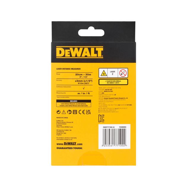 Дальномер лазерный DeWALT DWHT77100, фото , изображение 5 | SNABZHENIE.com.ua Дальномер лазерный DeWALT DWHT77100, фото , изображение 5 | SNABZHENIE.com.ua