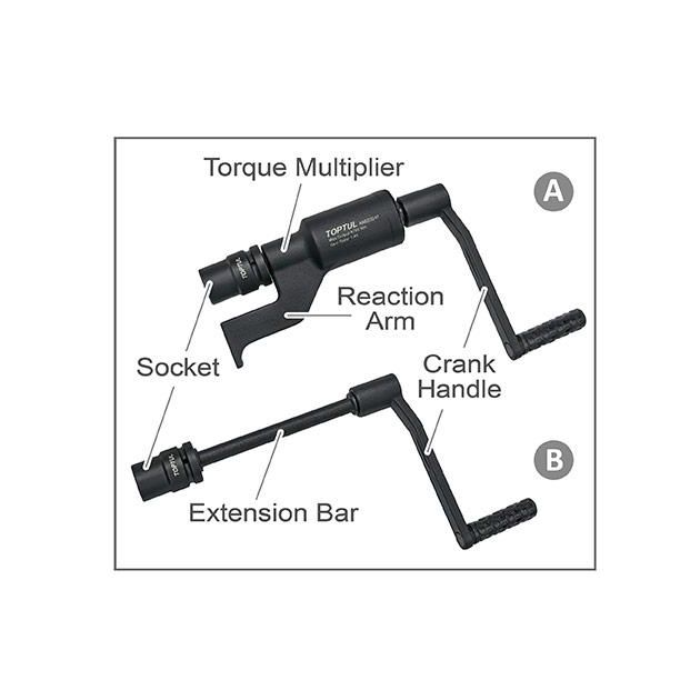Ключ редукторный 1", Макс 4700Nm, 1:64, головки 32 и 33мм TOPTUL, фото , изображение 2 | SNABZHENIE.com.ua Ключ редукторный 1", Макс 4700Nm, 1:64, головки 32 и 33мм TOPTUL, фото , изображение 2 | SNABZHENIE.com.ua