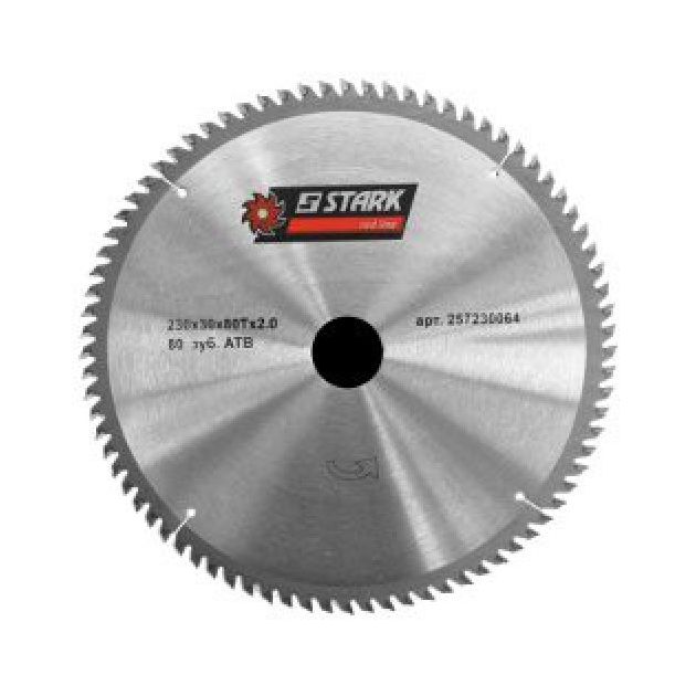 Диск пильный Stark T.C.T. SAW BLADE 250мм, Z80 для грубого реза древесины, фото  | SNABZHENIE.com.ua