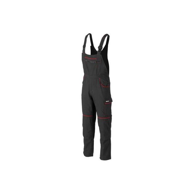 Комбинезон рабочий COMFY YATO L/XL, черно-красный, 9 карманов, 100% хлопок, фото  | SNABZHENIE.com.ua